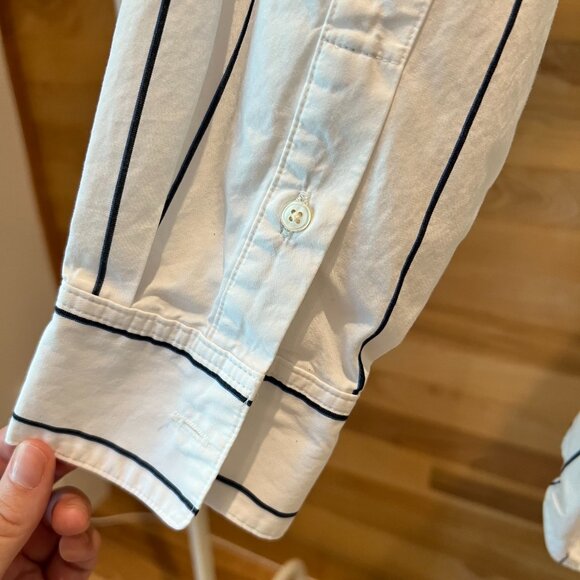 🤍 Babaton by Aritzia – Striped Cotton Poplin Shirt – Size XS (Oversized Fit) - Picture 5 of 7